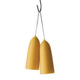 Golden beeswax stubby candles